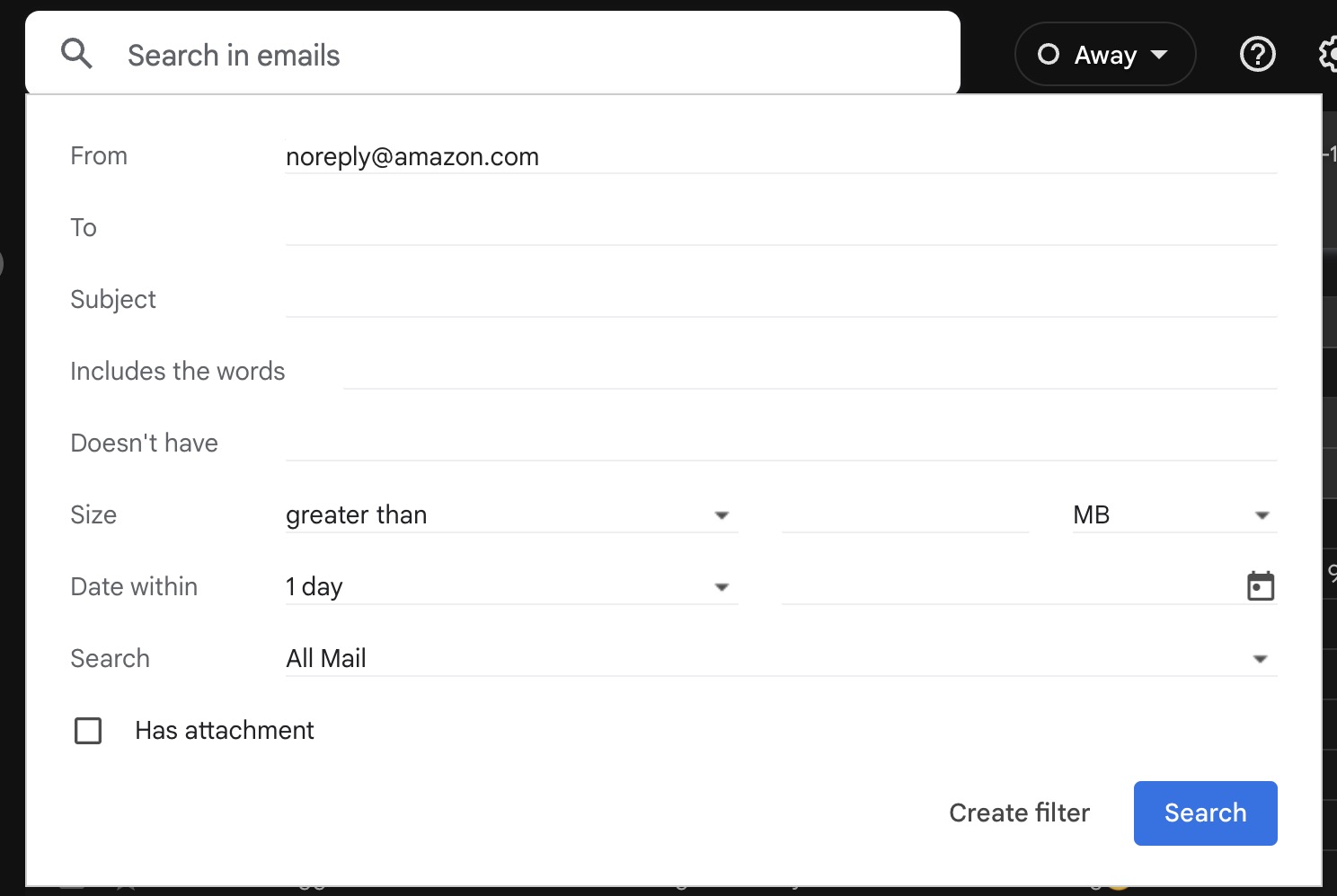 gmail filter auto forward specific emails