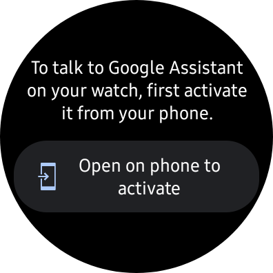 google assistant galaxy watch 4 activate 2