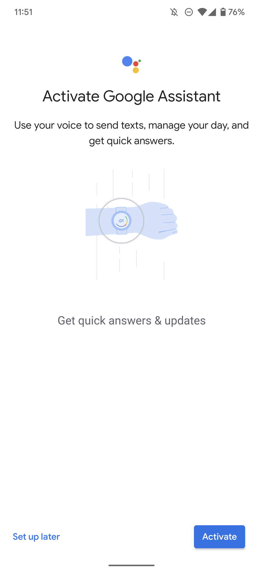 google assistant galaxy watch 4 activate 3