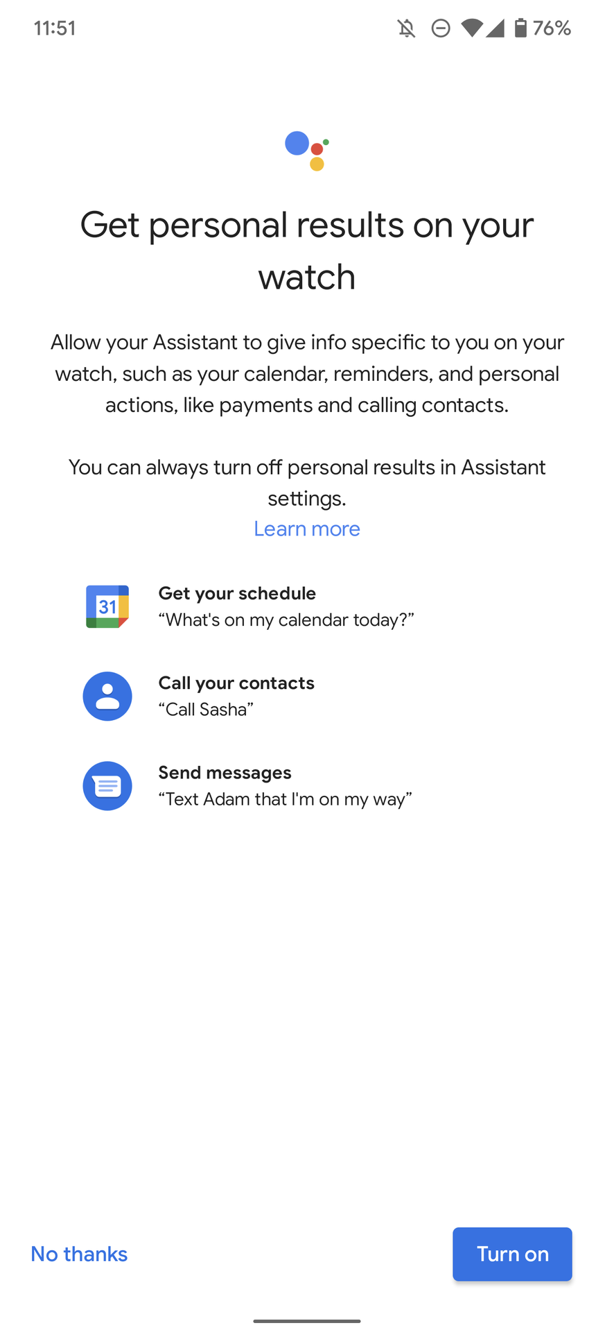 google assistant galaxy watch 4 activate 5