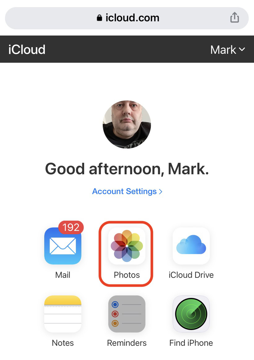 icloud.com ios dashboard