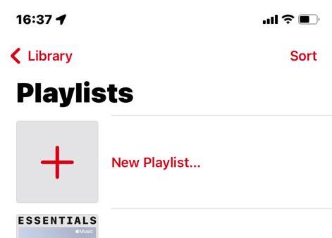 ios apple music new playlist