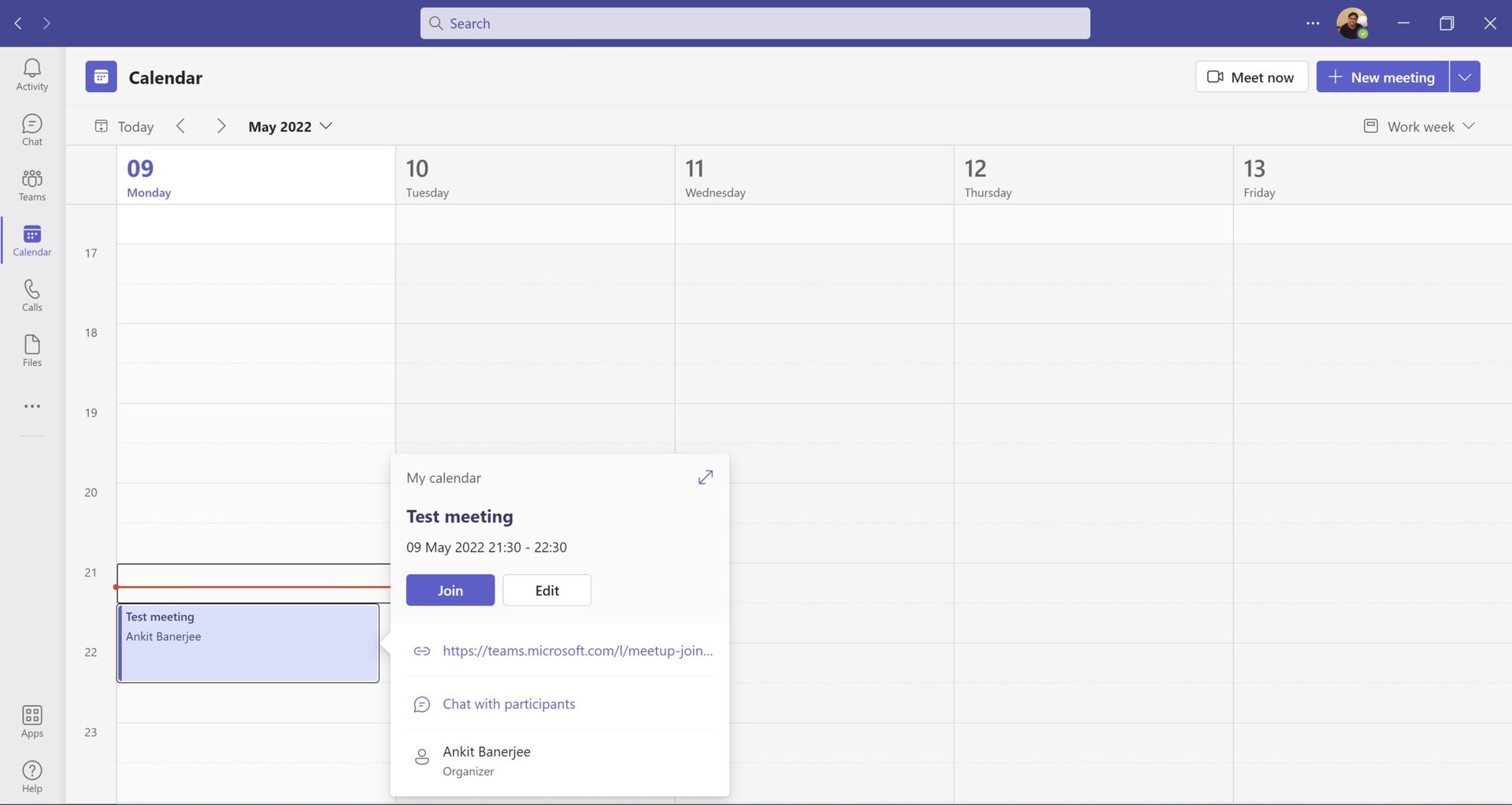 microsoft teams meeting join with calendar