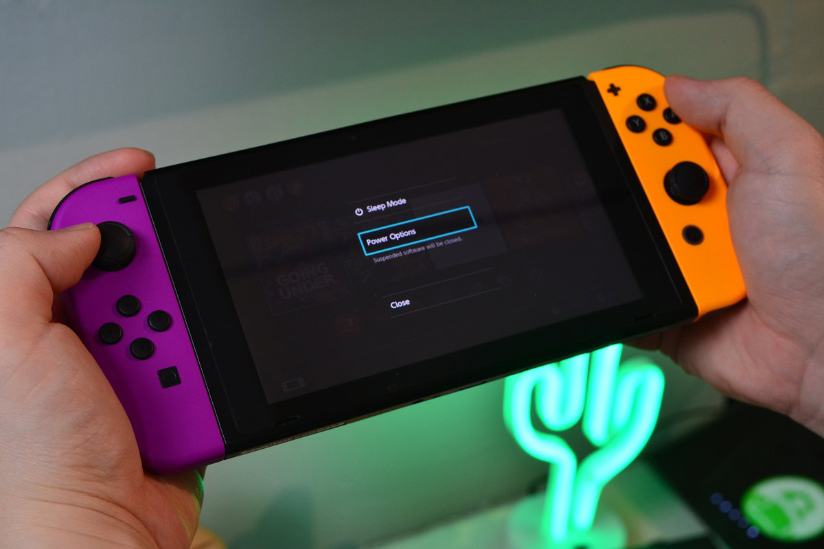 How to insert an SD card into a Nintendo Switch