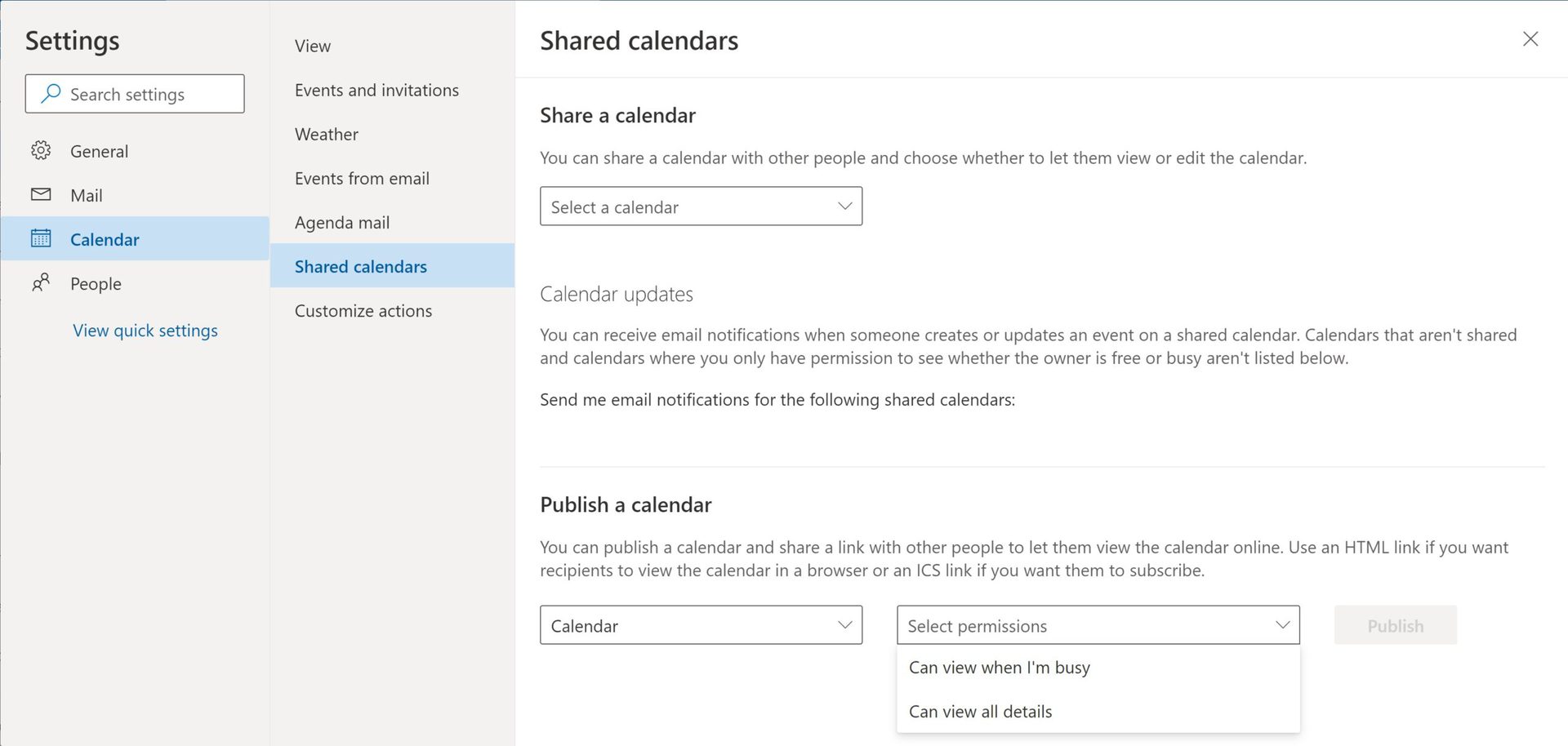 sync outlook import calendar