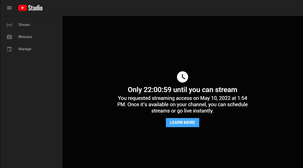 you must wait to stream