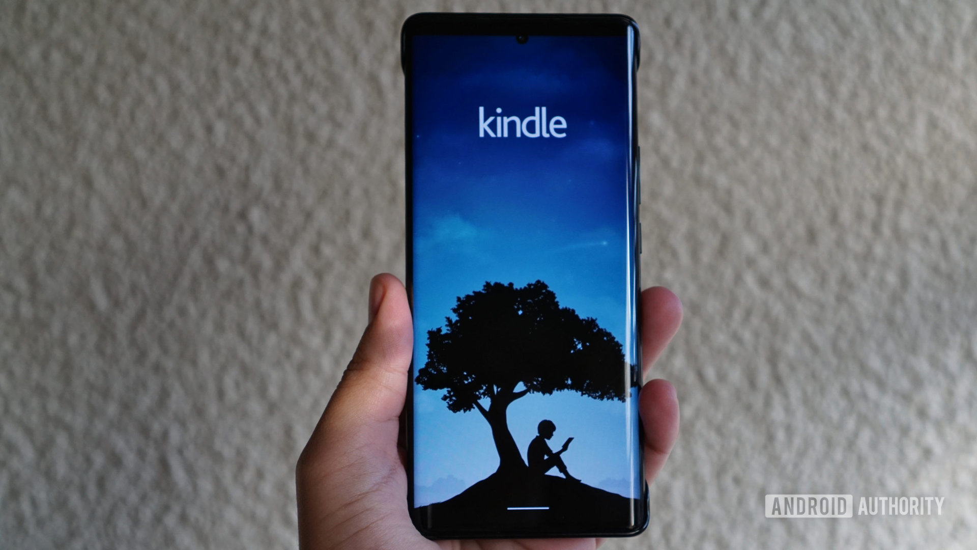 Amazon Kindle app on Android smartphone