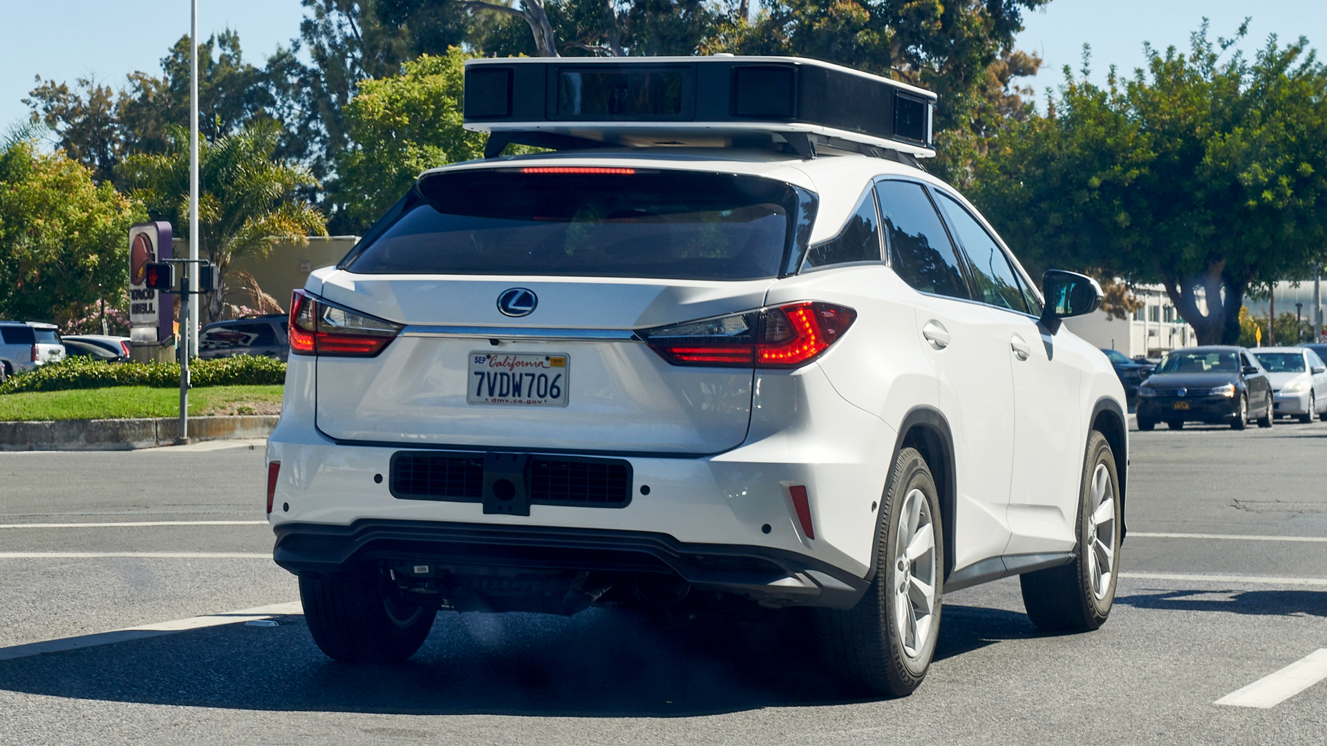 An Apple self driving test vehicle