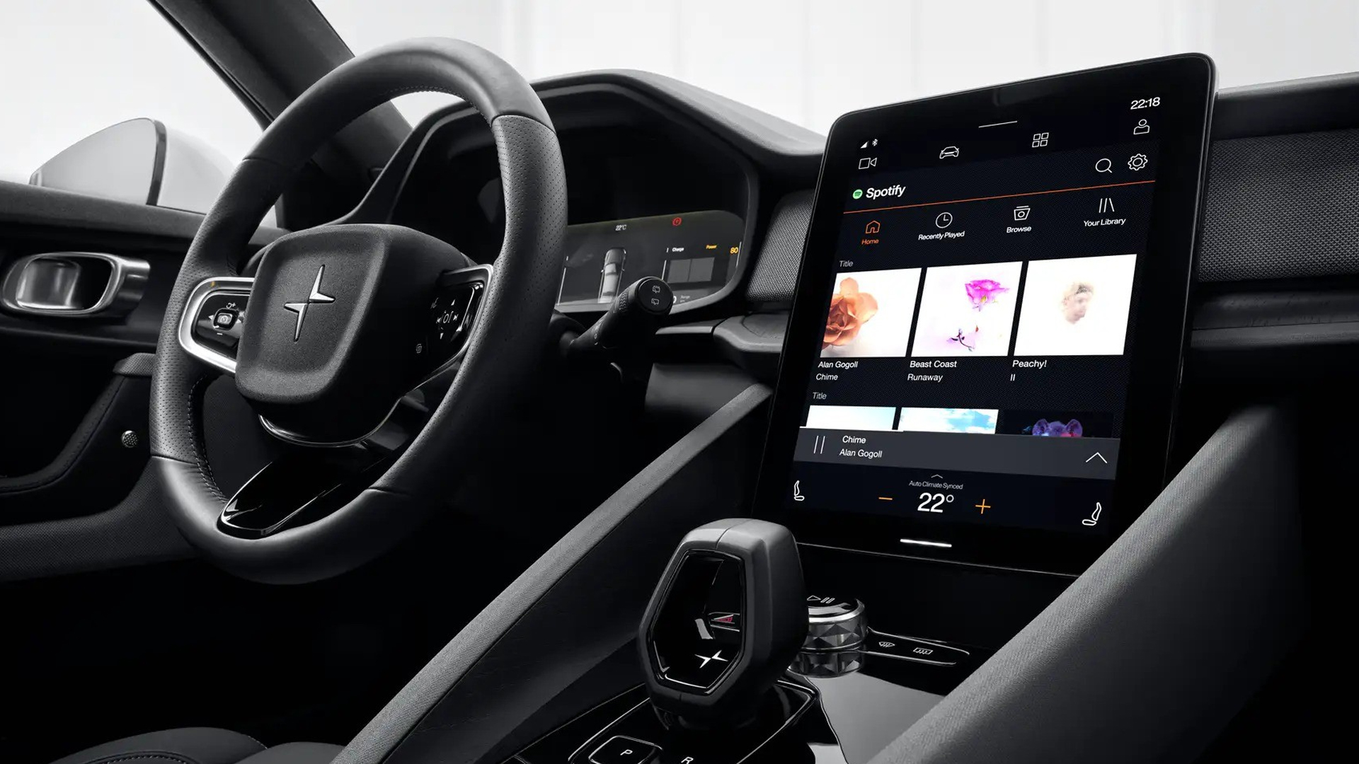 Android Automotive in a Polestar 2
