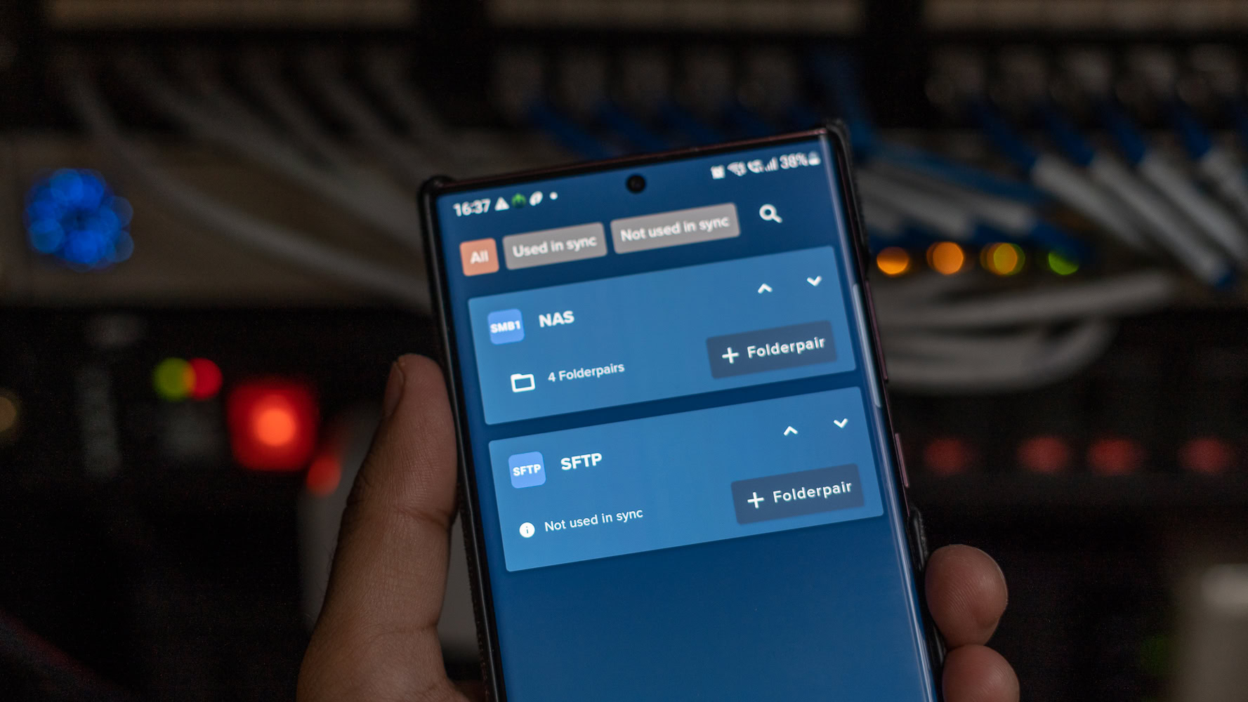 Android File Transfer SMB and FTP connections in folder sync