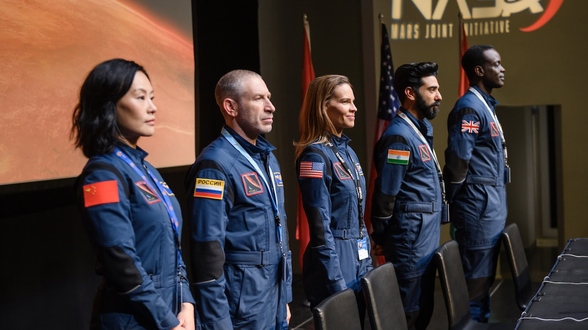 An international crew of astronauts in Away - best shows like for all mankind