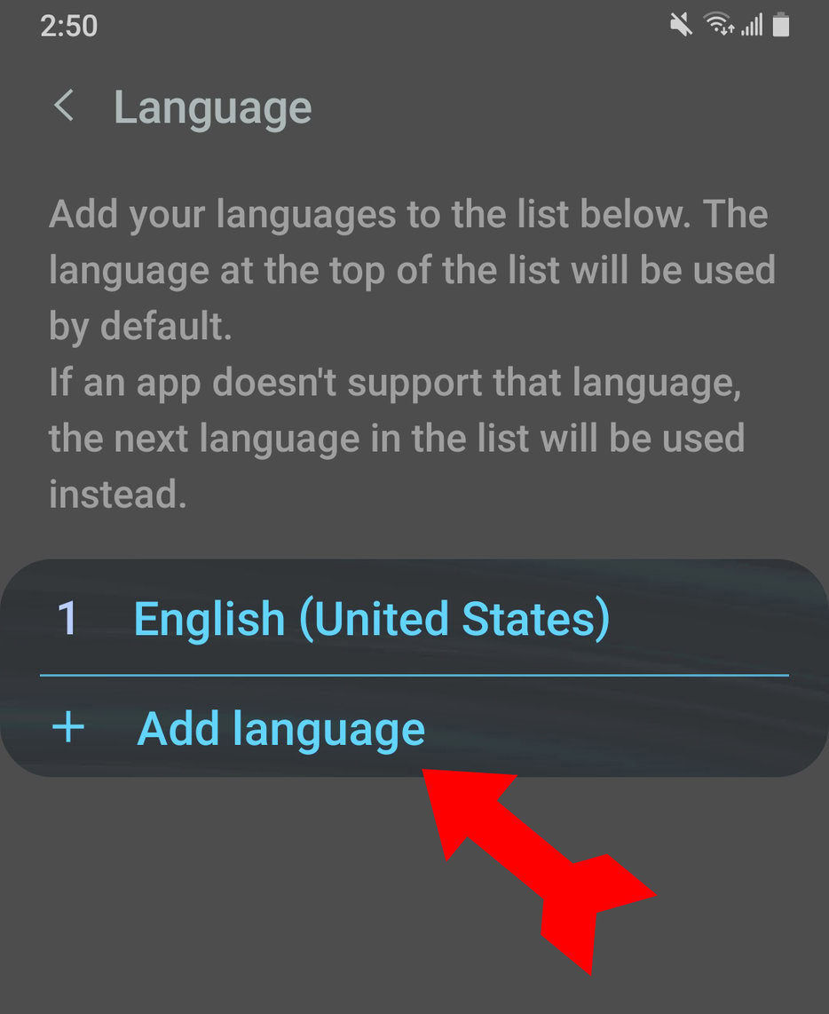 Change Language Android 5a