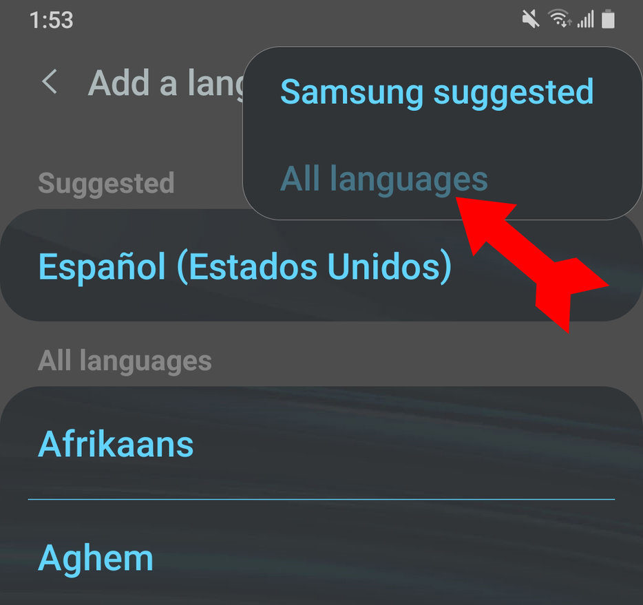 Change Language Android 6