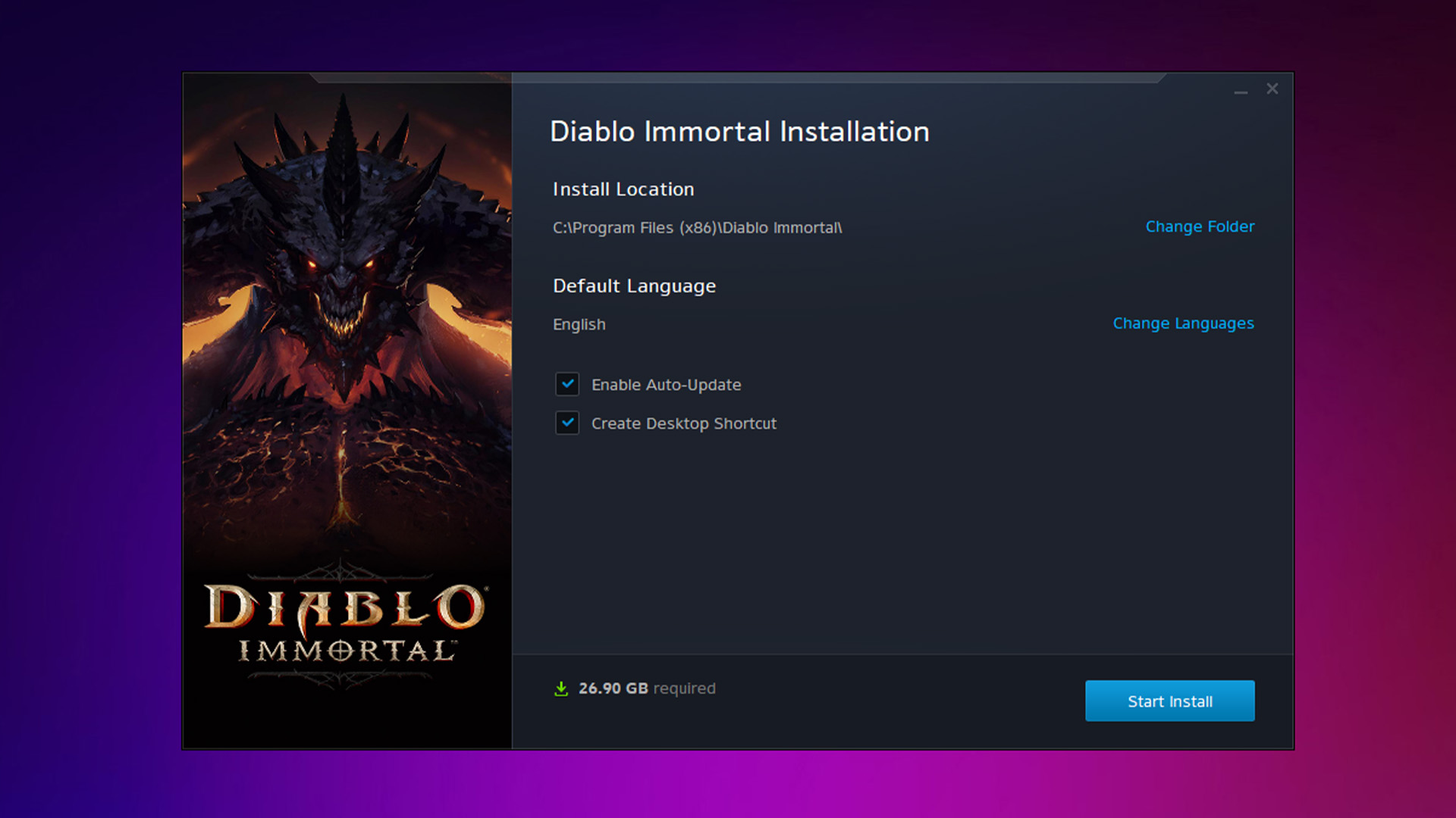 Diablo Immortal on PC installation 2