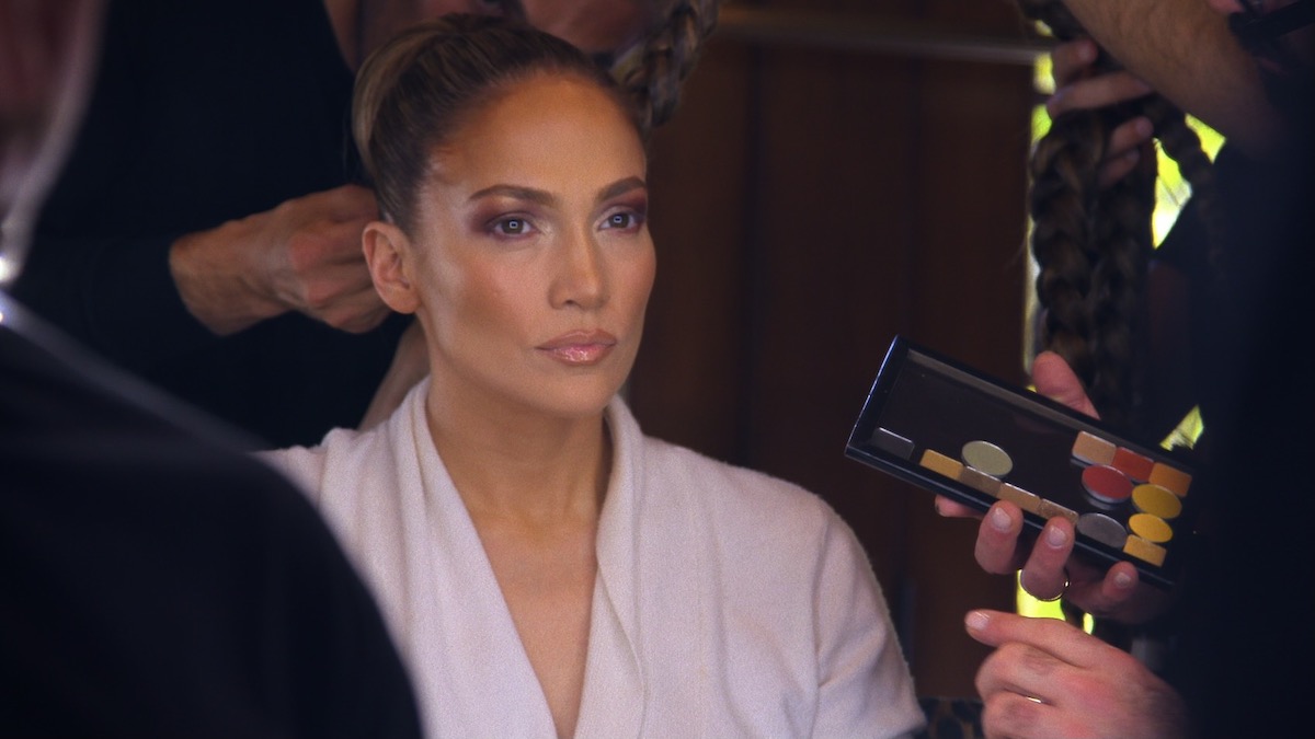 Jennifer Lopez getting her makeup done in Halftime - best new streaming movies