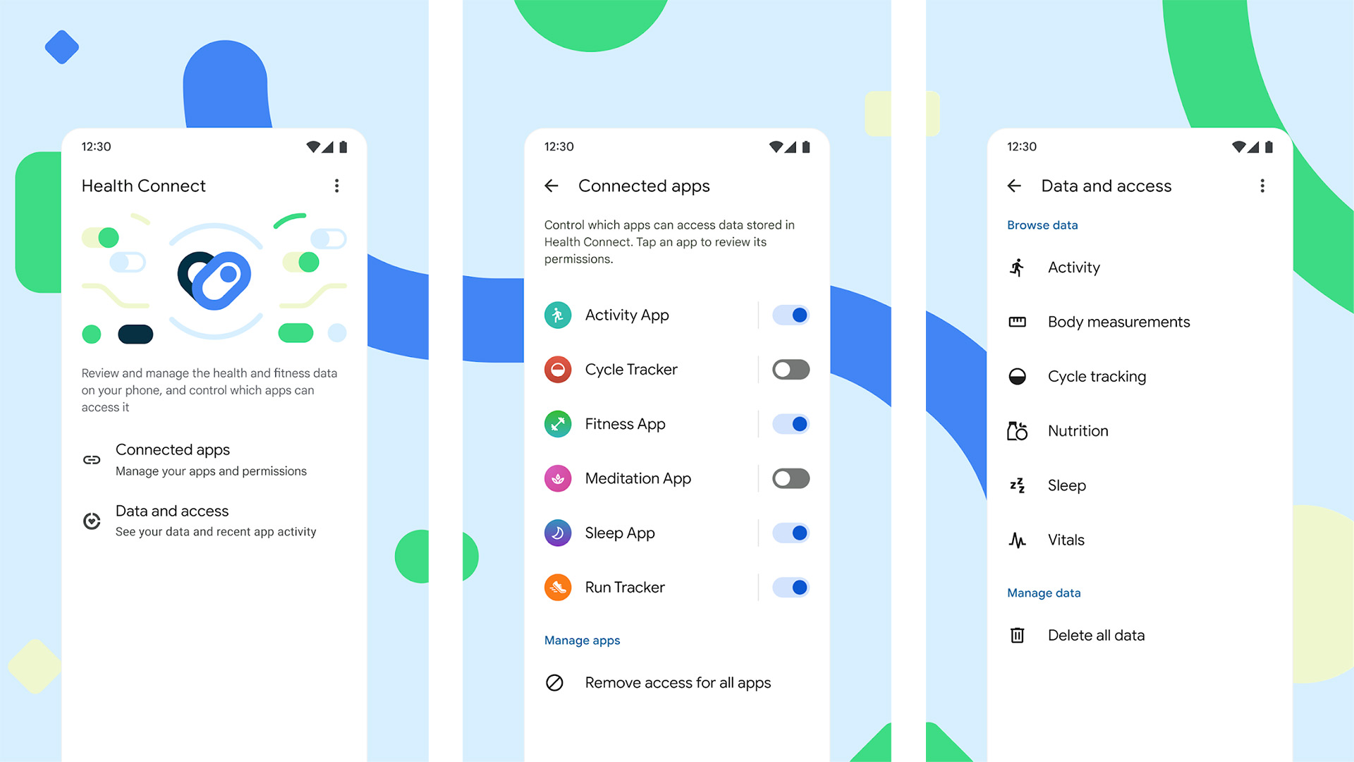 Kesehatan Connect oleh tangkapan layar Android