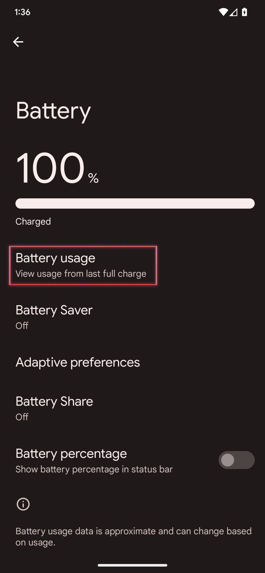 How to check battery usage by app on Android 2