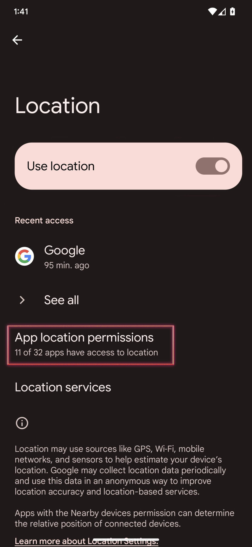 How to turn off GPS for Google Maps on Android 2