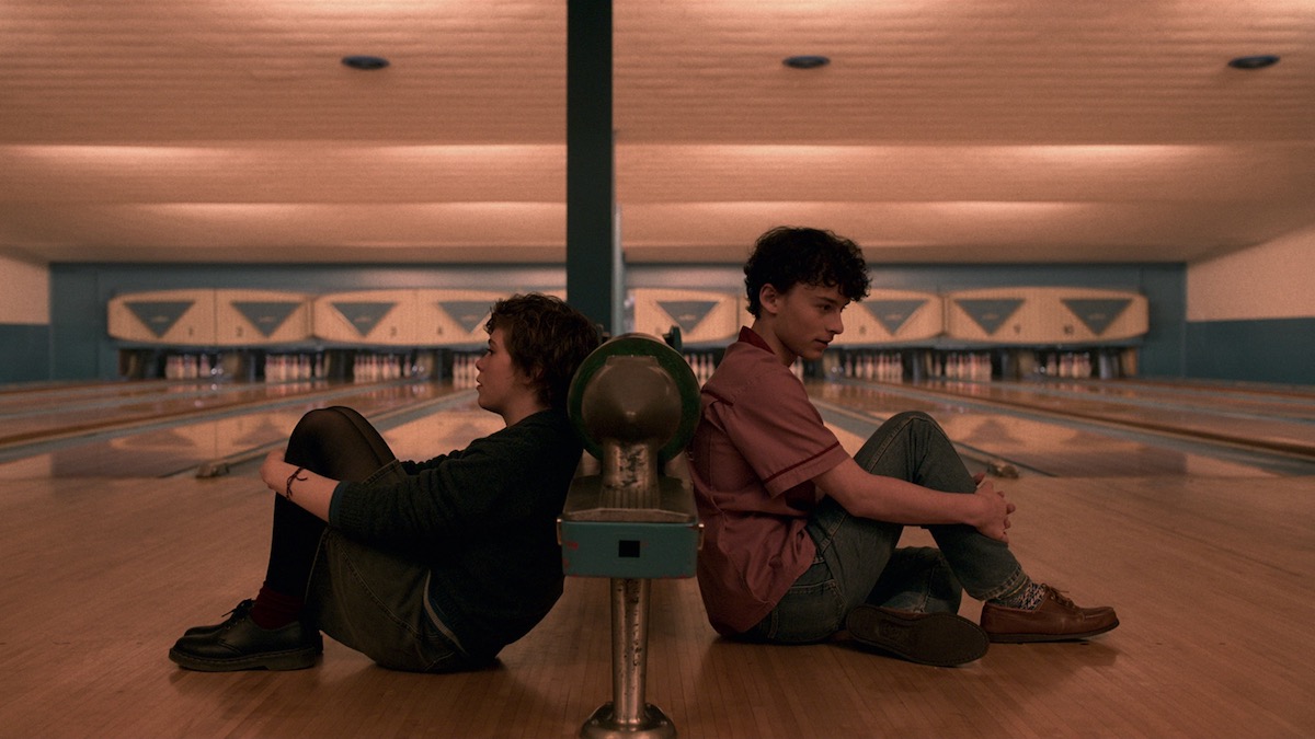 Two kids in a bowling alley in I Am Not Okay with This