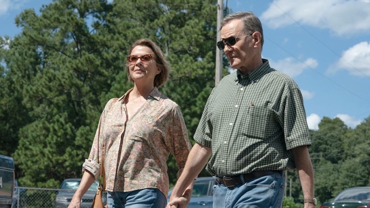 Bryan Cranston and Annette Bening hold hands in Jerry and Marge Go Large - best new streaming movies