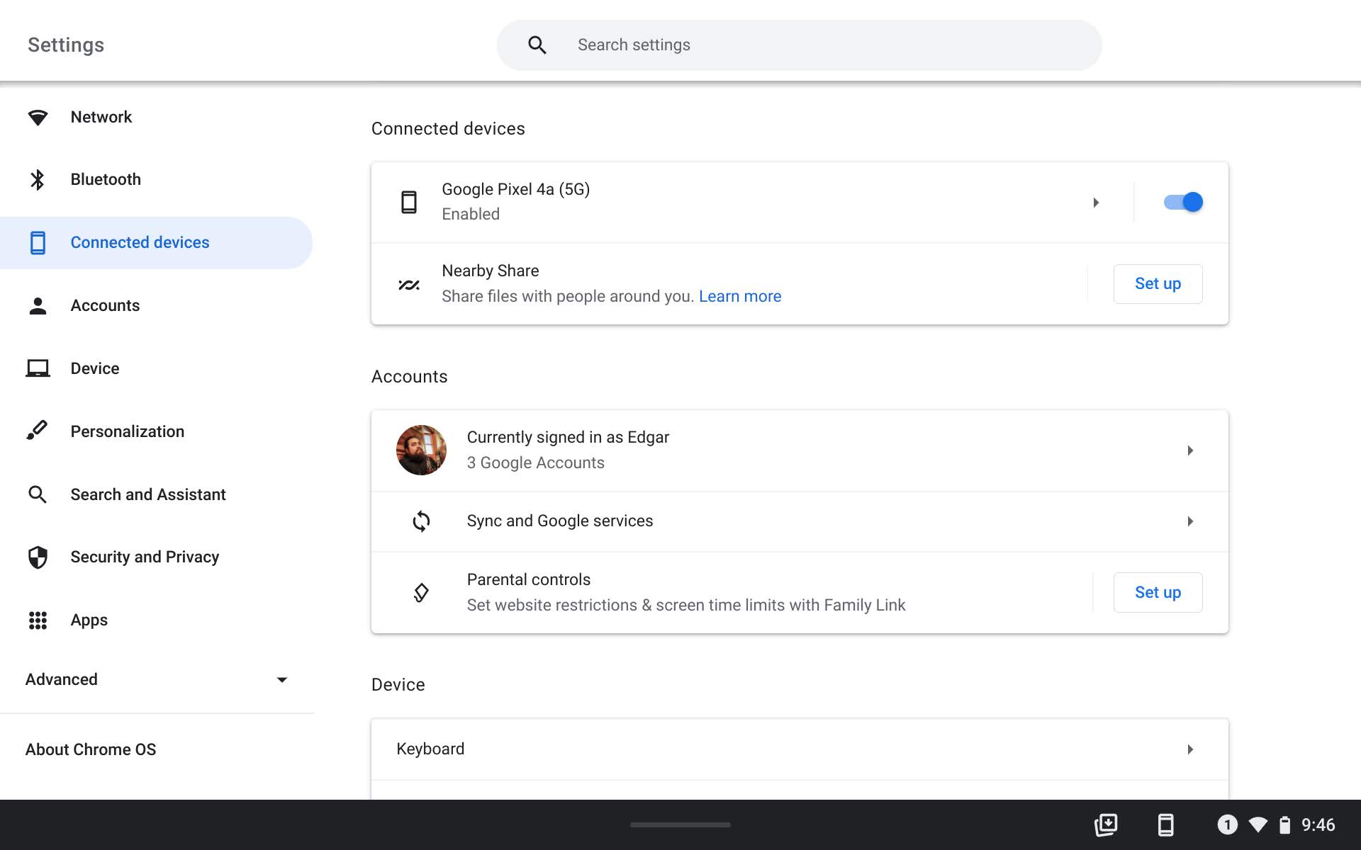 Link Messages on Chrome OS 1