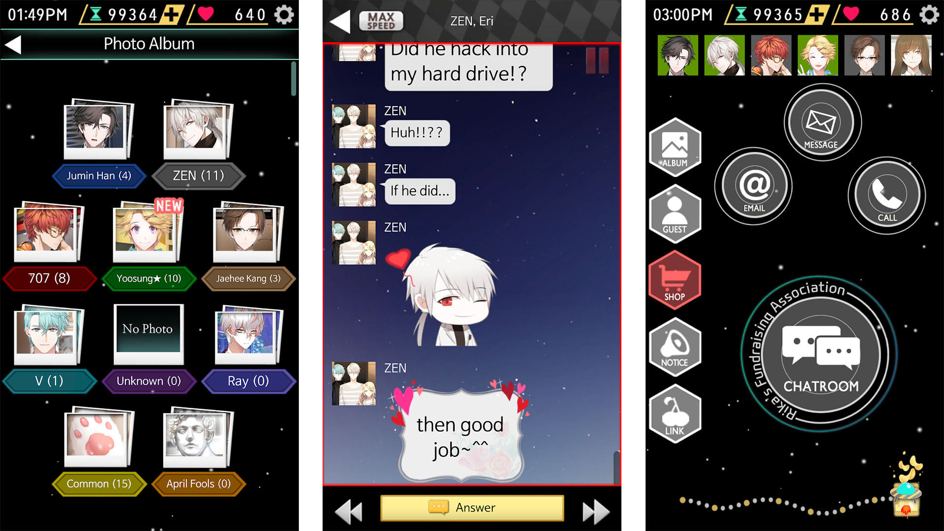 Mystic Messenger screenshot 2023