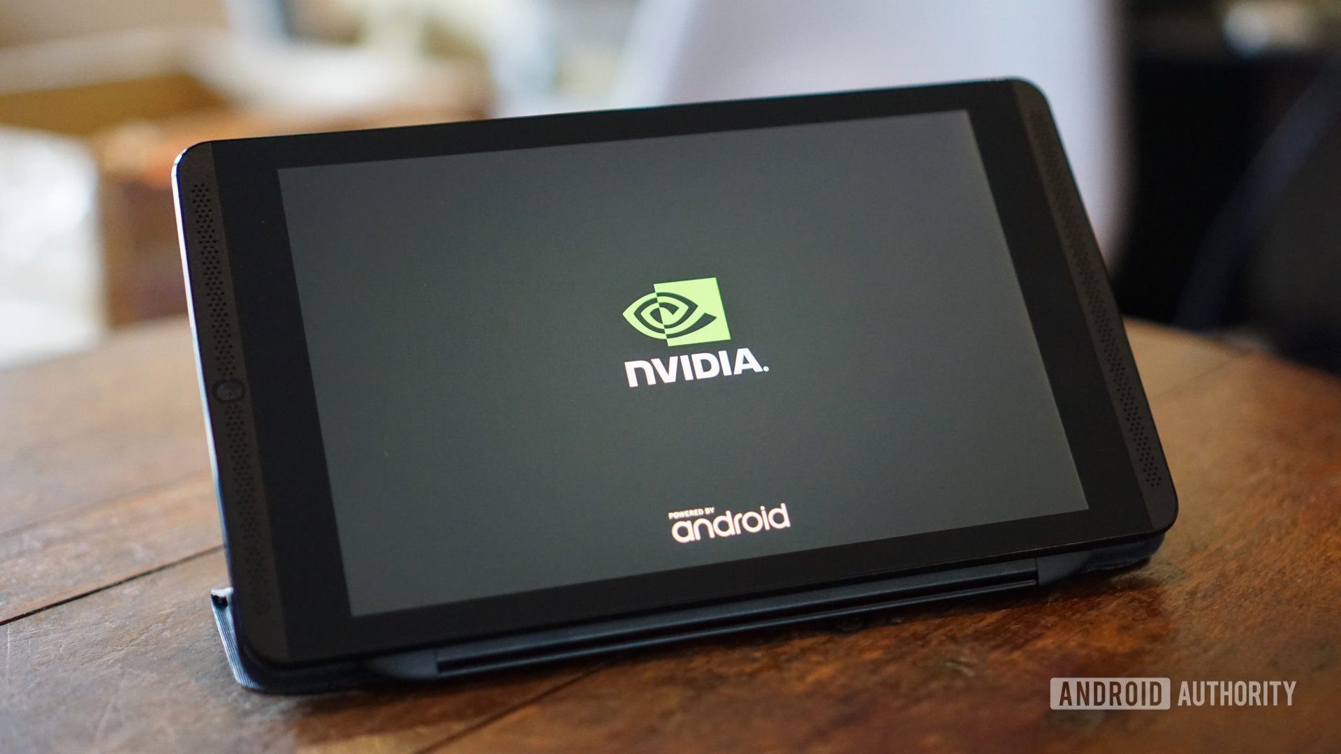 Front view of the Nvidia Shield tablet