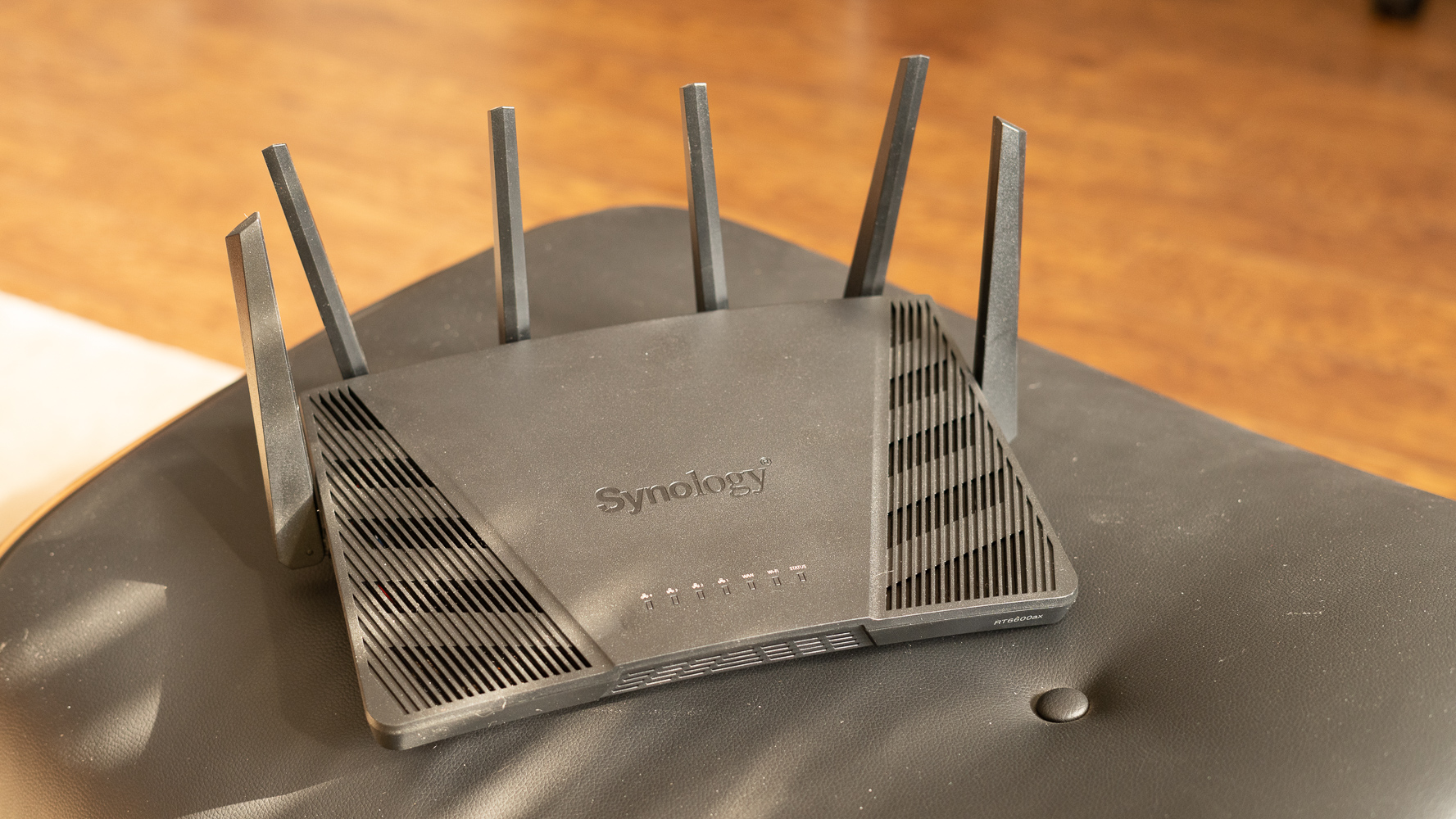 Synology RT6600ax router front view