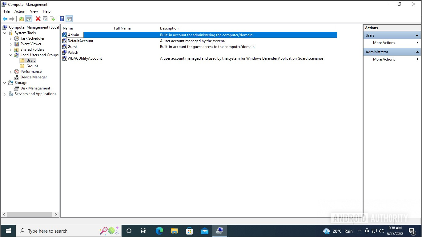 Windows 10 renommer le nom de l'administrateur