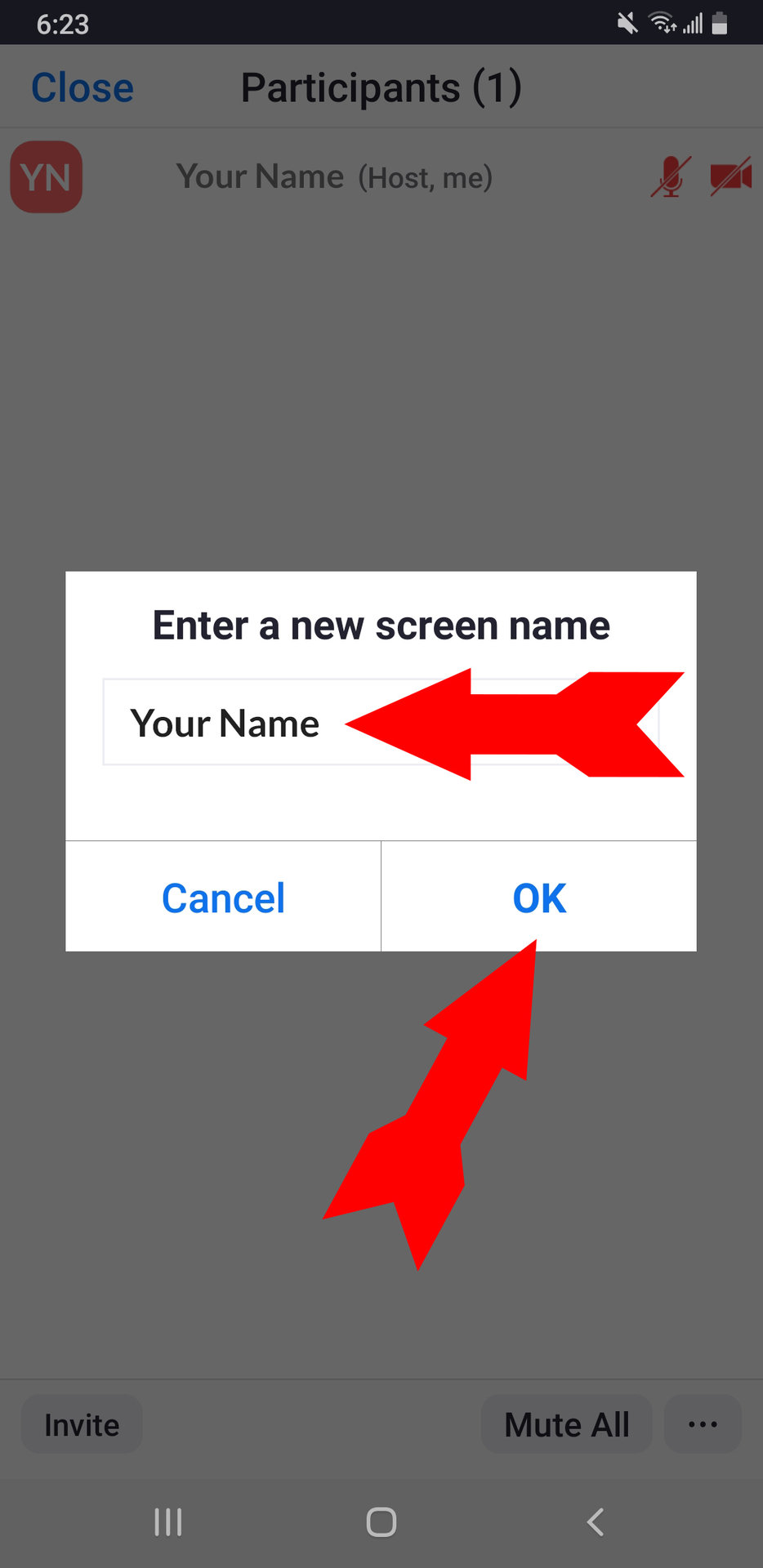 Zoom Name Change In Meeting Android