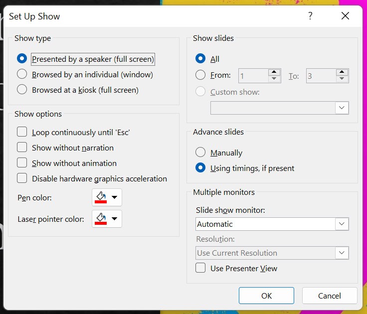 powerpoint in zoom step 2 preferences