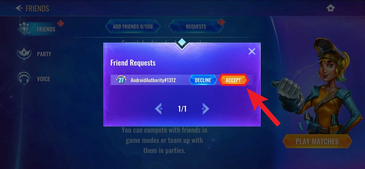 accept friend request