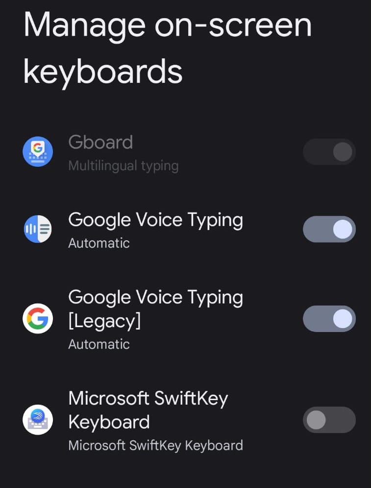 android manage onscreen keyboards