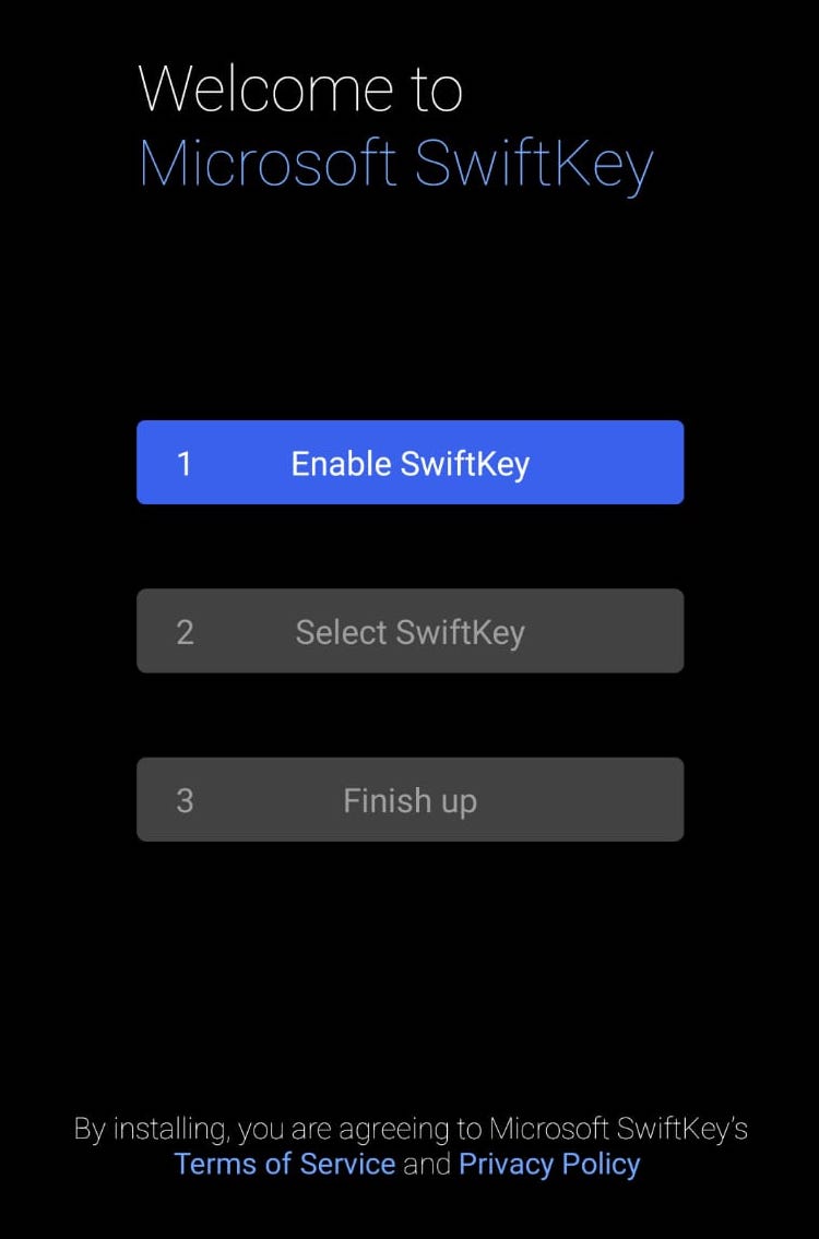 android swiftkey setup