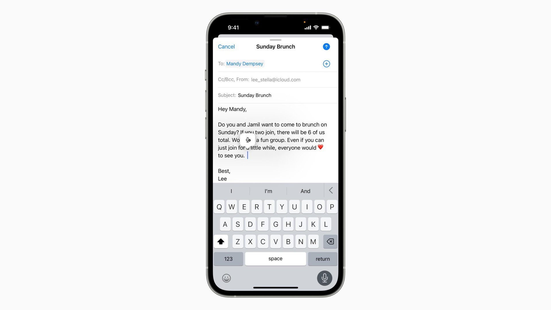 apple ios 16 voice dictation