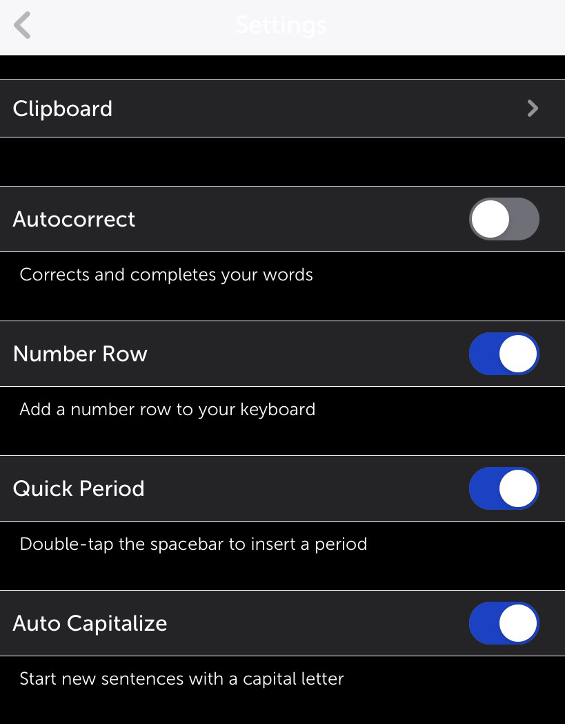 turn off auto-correct swiftkey