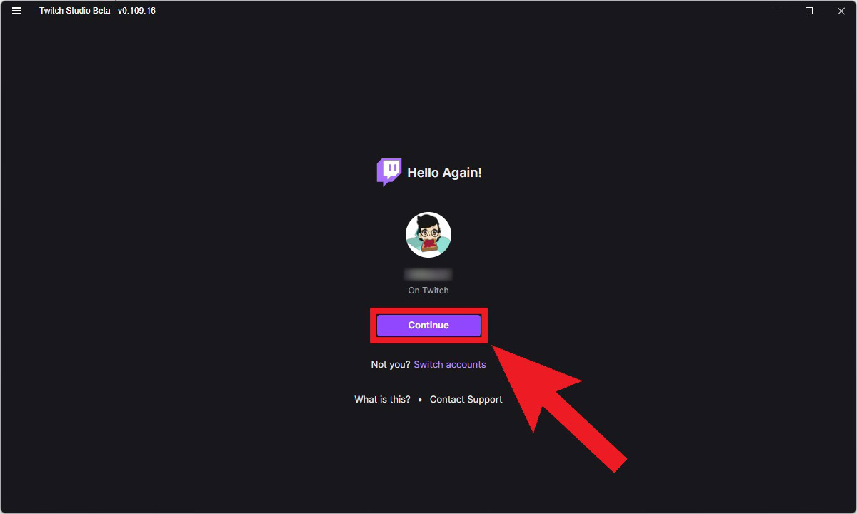 continue to your account on studio