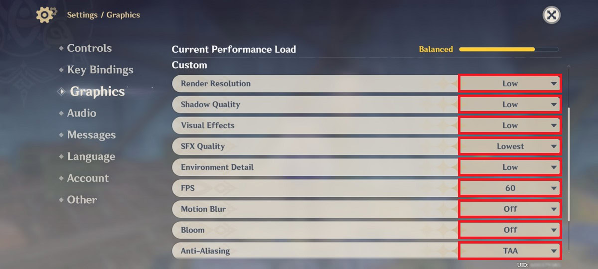 custom settings part 1 mobile