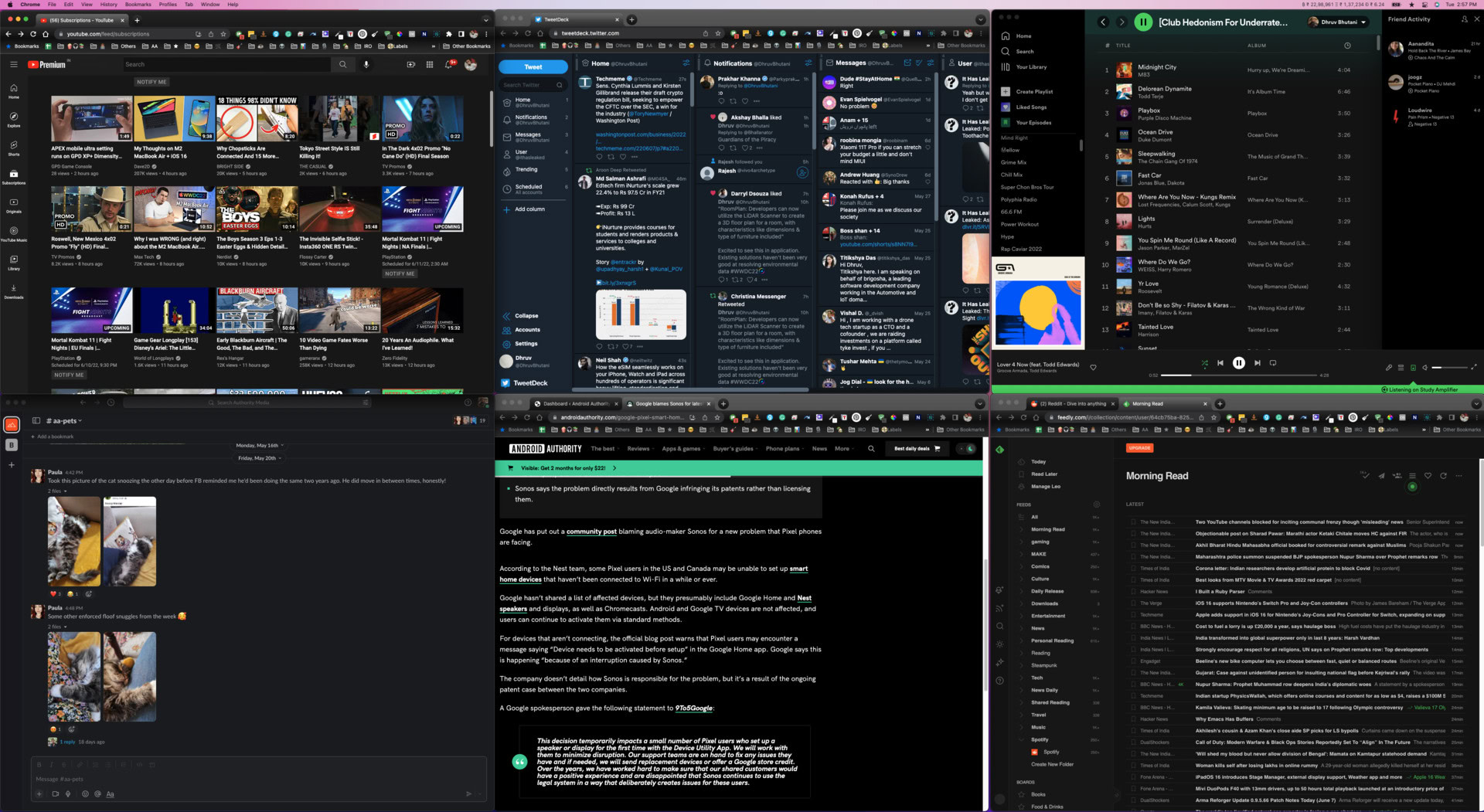 desktop layout showing six window grid