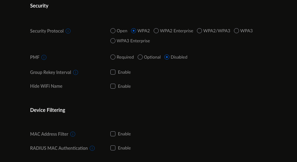 enable encryption on router