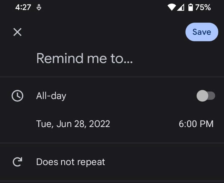 google calendar android set up call reminder