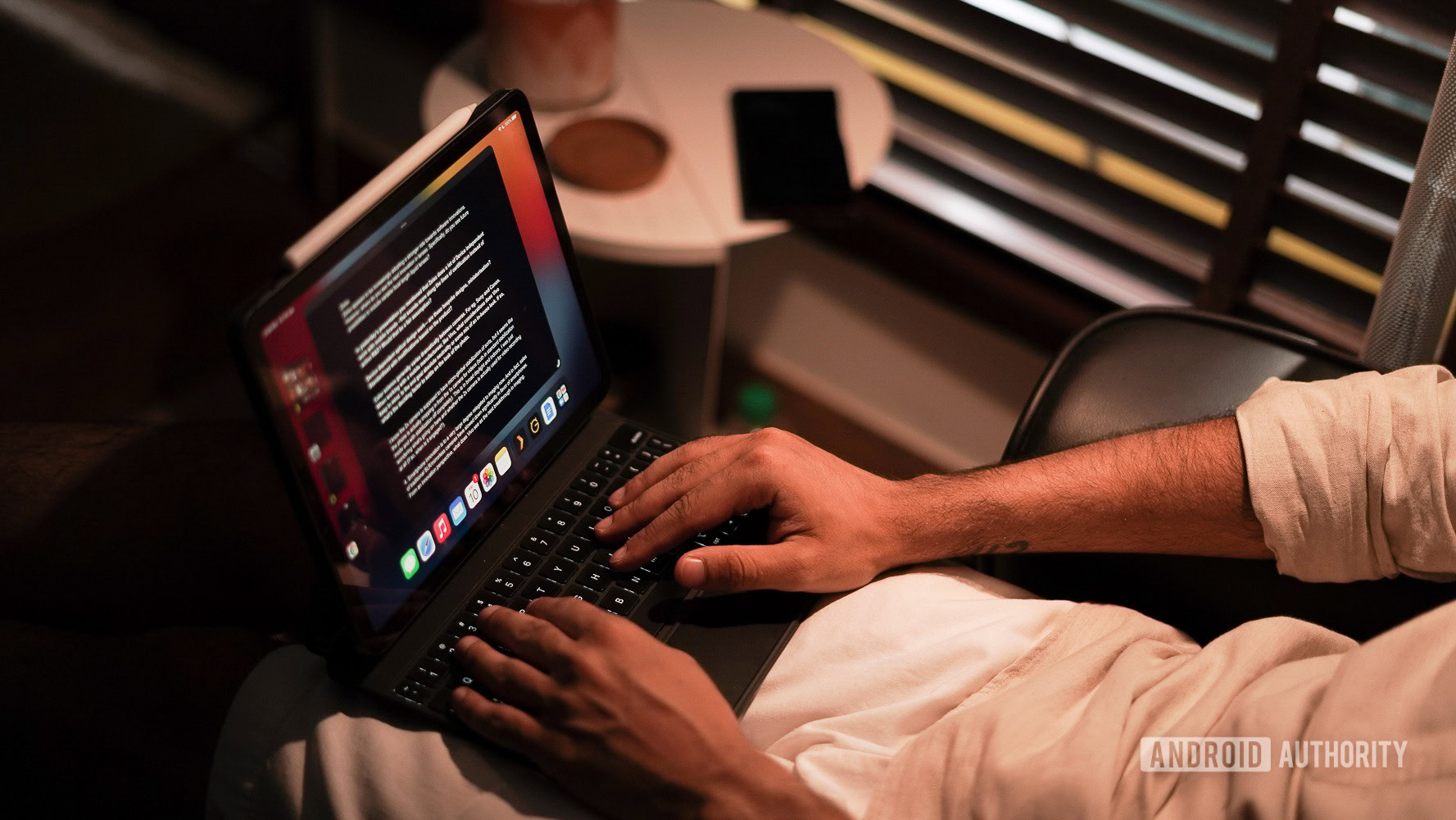 iPad Air 5th gen in use with magic keyboard 1