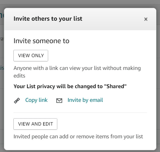 invite list