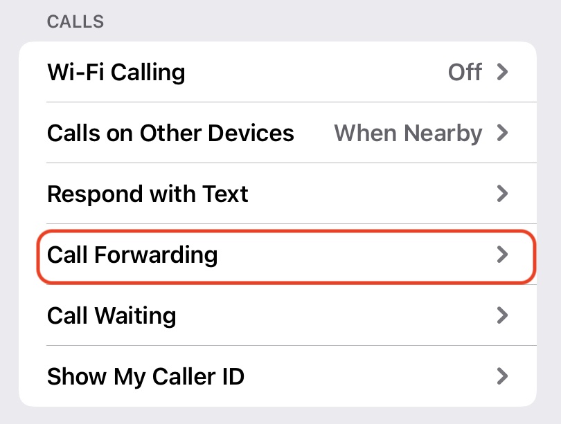 ios call forwarding voicemail not working