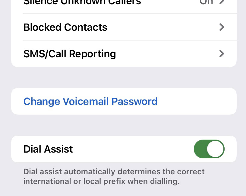 ios change voicemail password not working