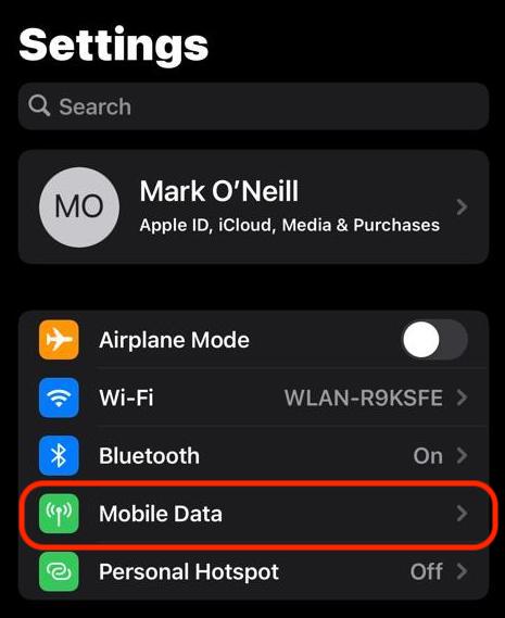 ios iphone 13 settings