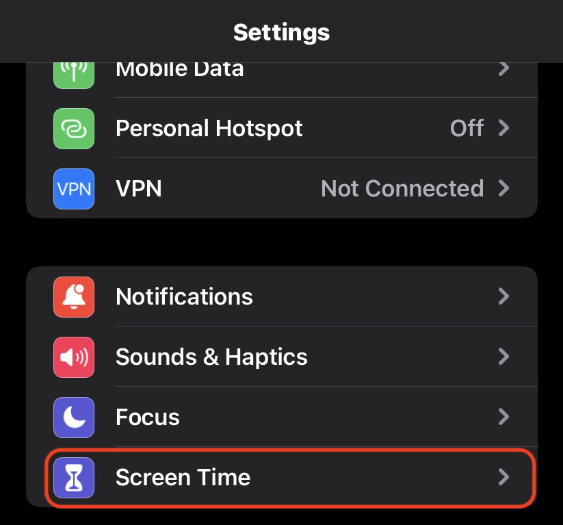 ios screen time