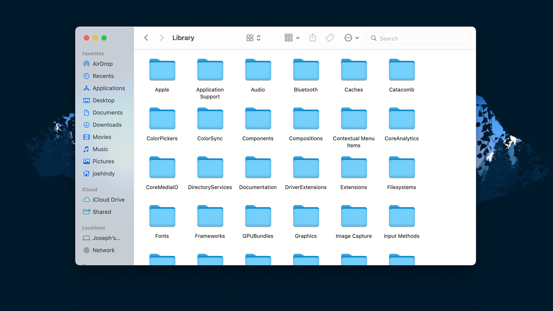 macOS library folder