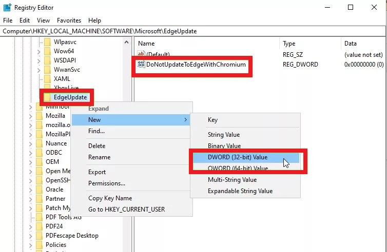 redistry editor pathway 2