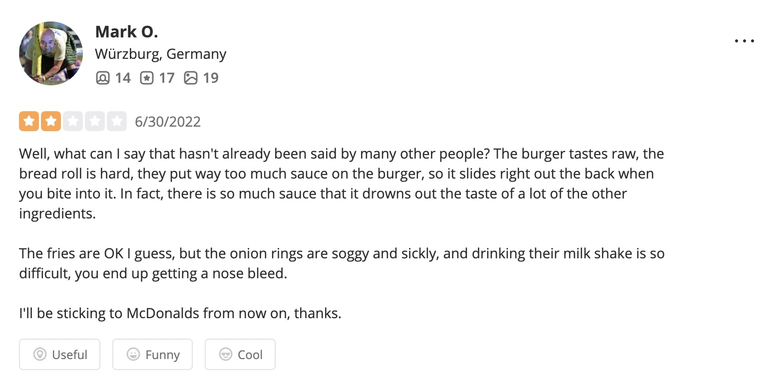 yelp business review